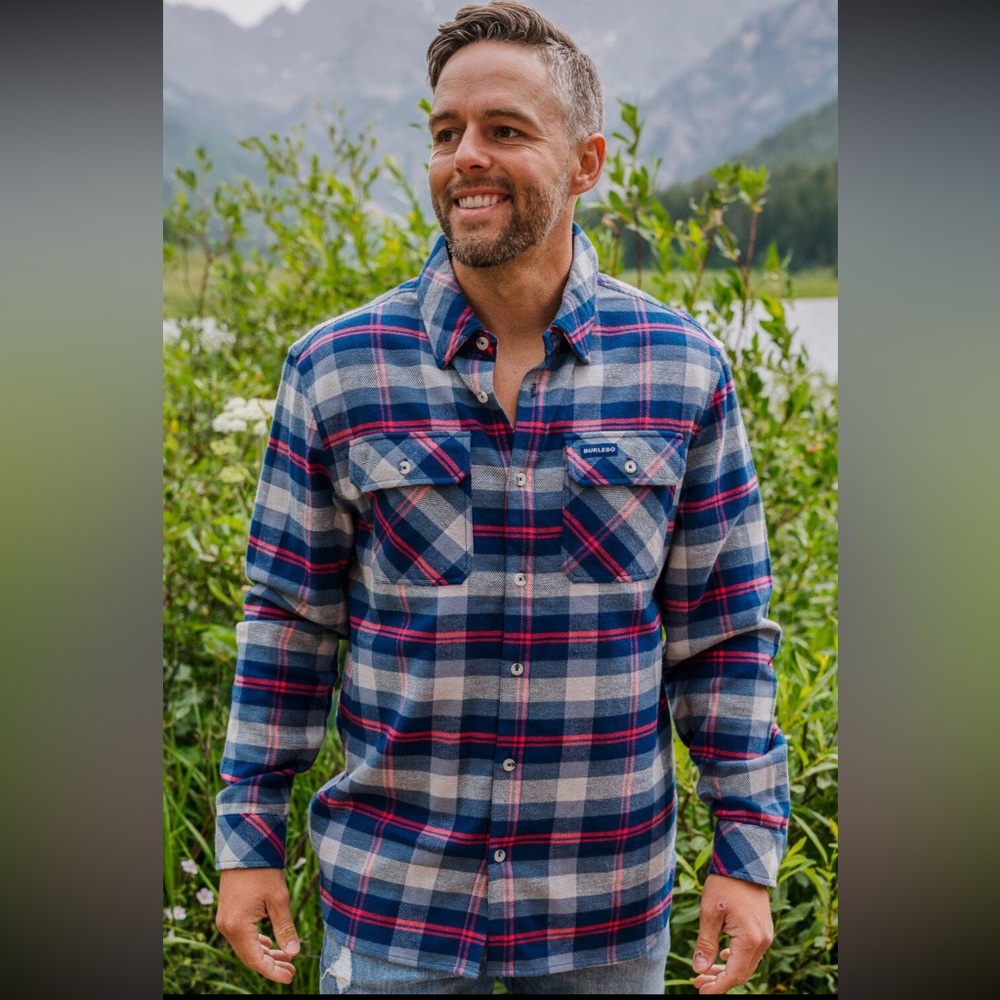 Burlebo Fire Side Flannel Button Down Shirt